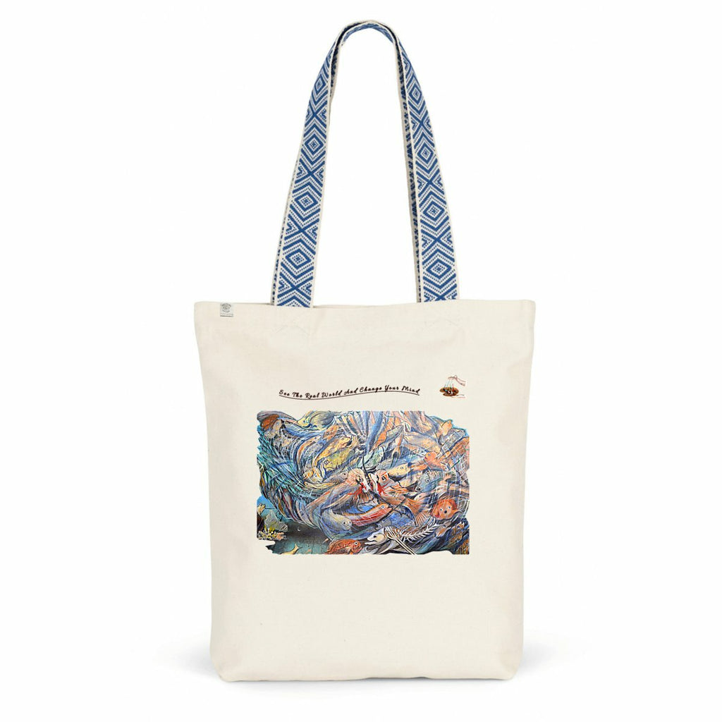 SEA FISHHOOK  - TOTE BAG